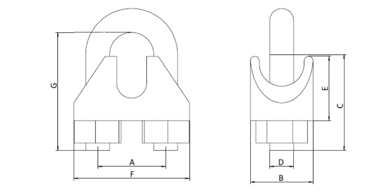 malleable wire rope clip type b factory