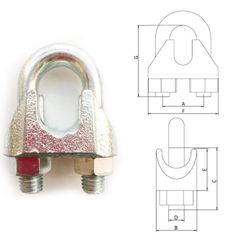 malleable wire rope clip type b