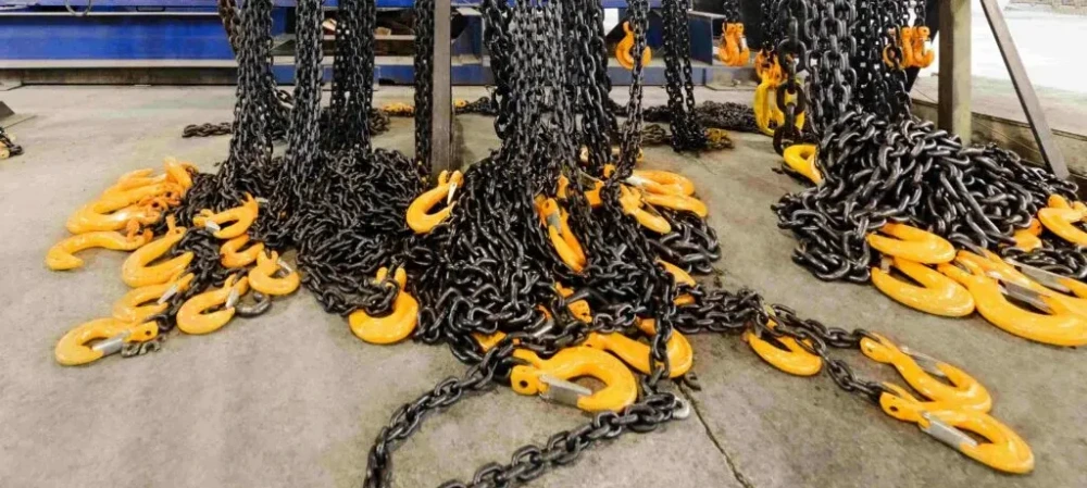 measuring and testing chain sling