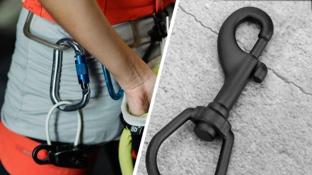 snap hook vs carabiner