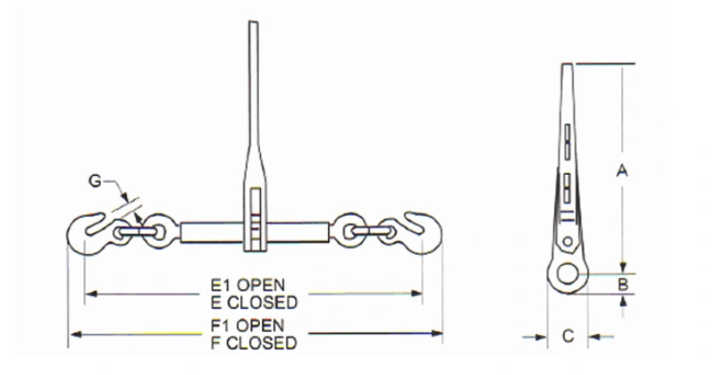 standard l 140 ratchnet type load binders manufacture