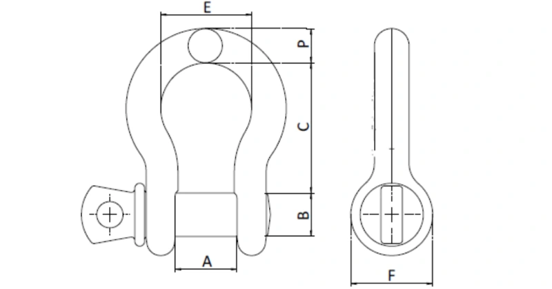 u.s. type drop forged g 209 screw pin anchor shackle manufacture
