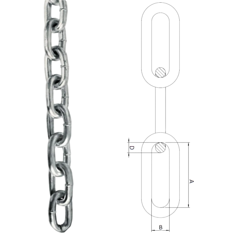 uk standard medium link chain