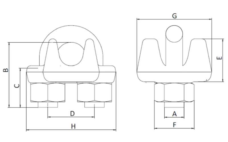 us type g 450 drop forged wire rope clips factory