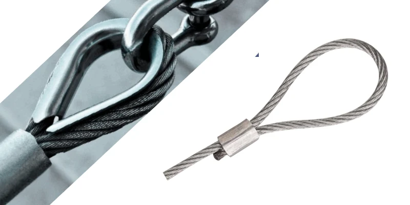 wire rope thimbles vs wire rope loop