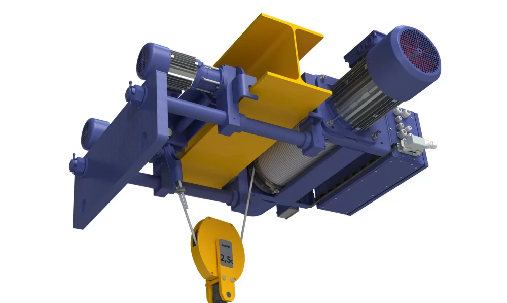 adaptable wire rope crane hoist
