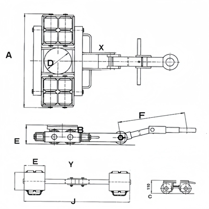 cargo trolley​ drawing