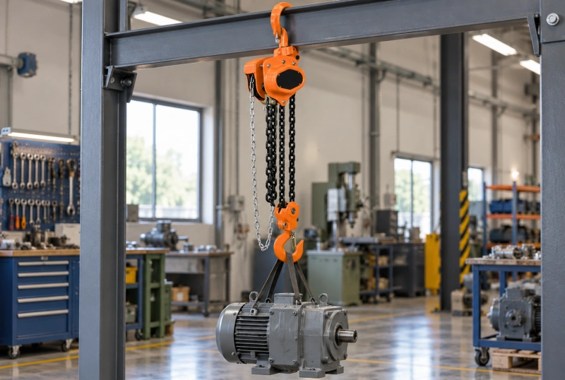 chain hoist lifting industrial motor