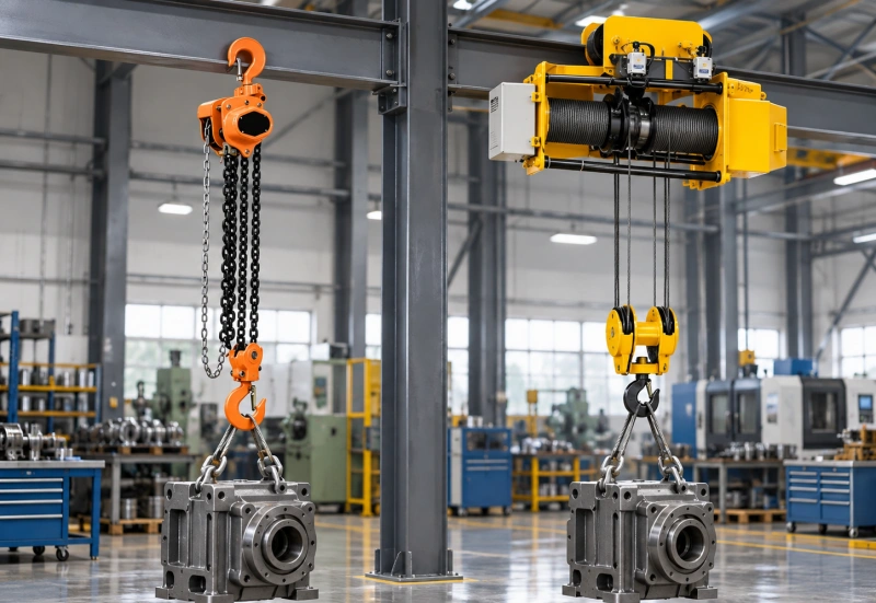 chain hoist vs wire rope hoist comparison