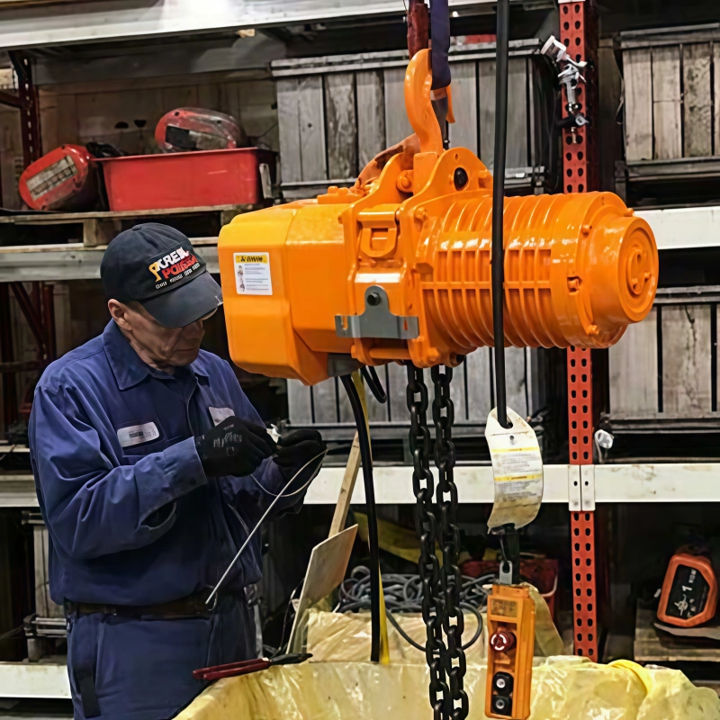 electric hoist inspection checklist