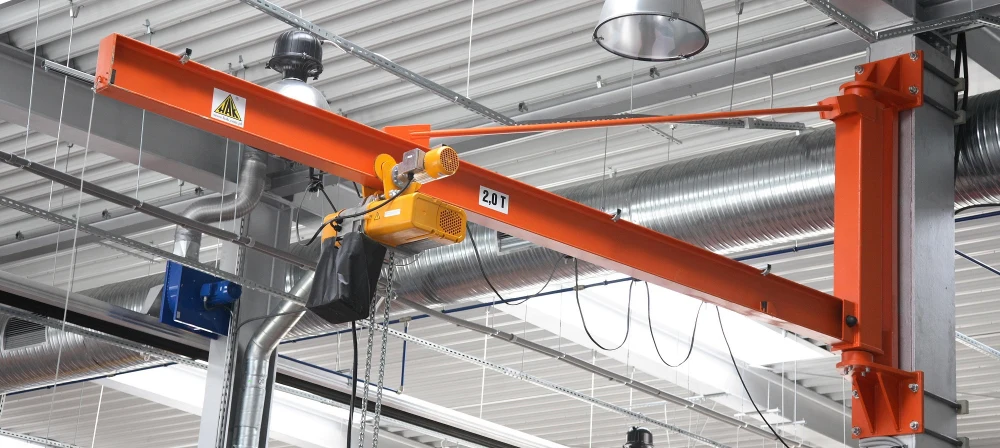 electric hoists in action
