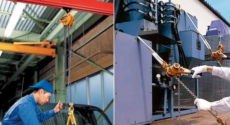 hand chain pull vs lever handle operation