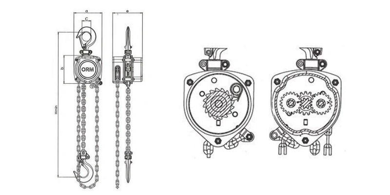hand operated chain pulley block
