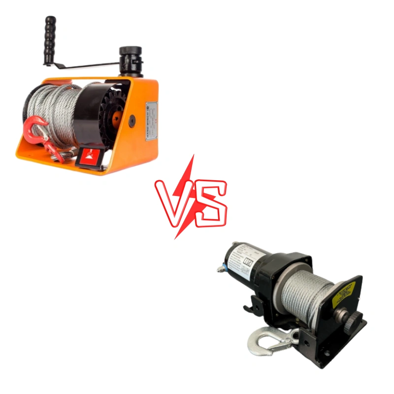 hand winch vs electric