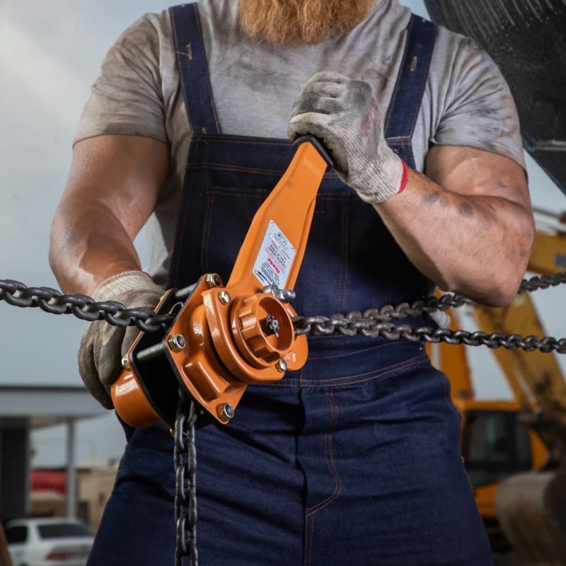how to use a lever chain hoist