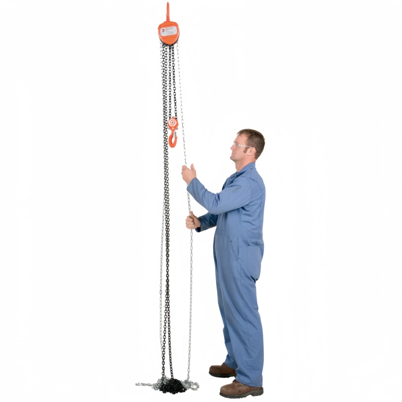 how to use a manual chain hoist​
