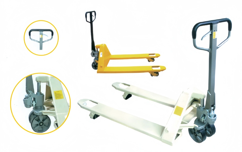 hydraulic manual pallet jack display