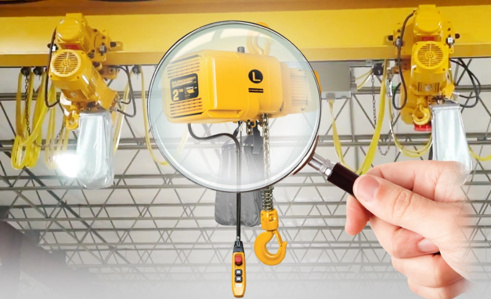 preparing for electric hoist maintenance