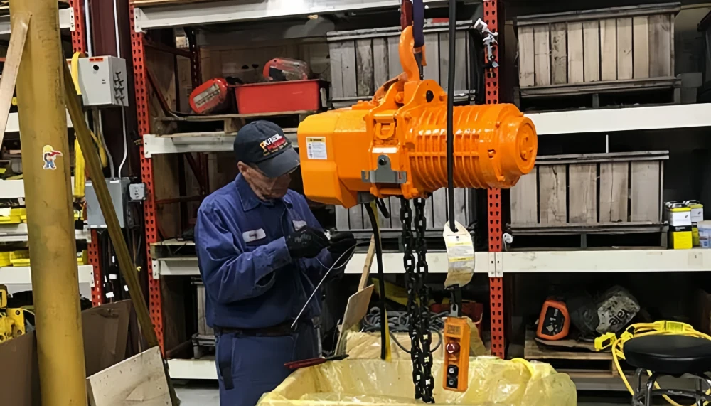 regular inspection schedules electric hoist