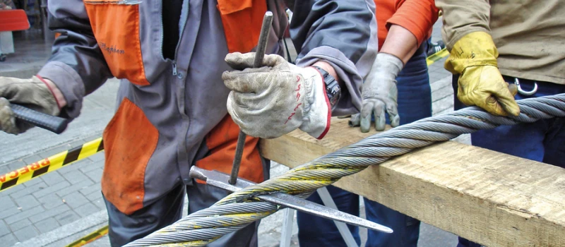 repair and maintenance of spliced wire rope