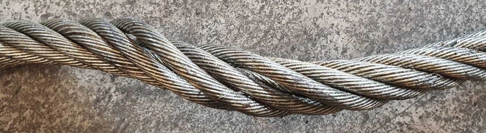 steel wire rope signs of wear and damage