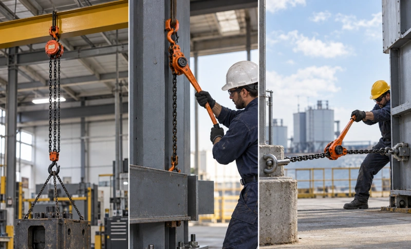 vertical lifting positioning and pulling applications
