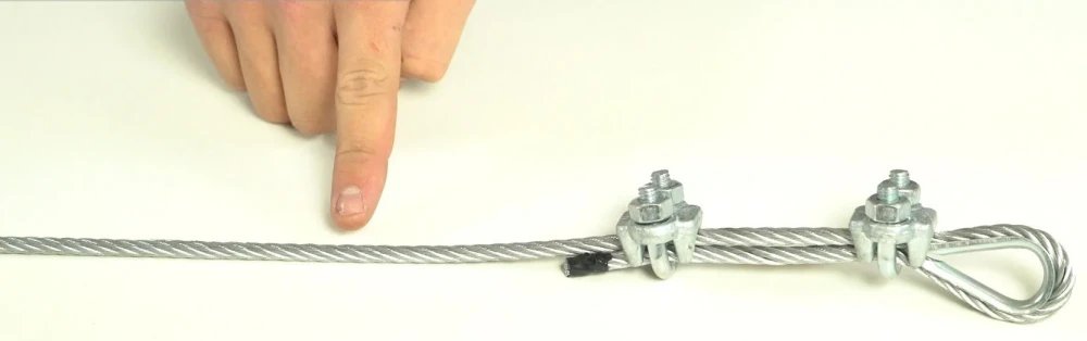wire rope clips installation