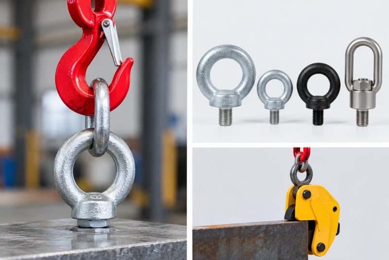 eye bolt and vertical lifting clamp examples