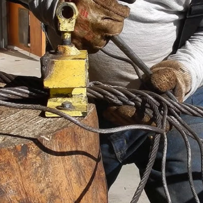 how to tighten steel wire rope