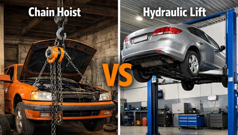 hydraulic lift vs chain hoist