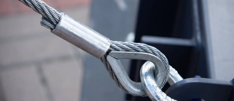 join two wire ropes by swaged connections