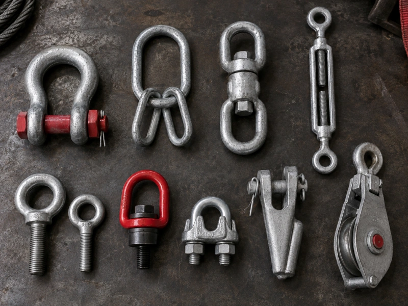 nine common types of rigging hardware