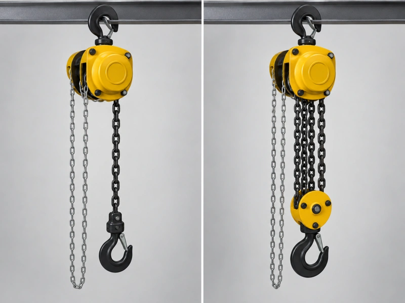 single fall and multi fall manual chain hoists
