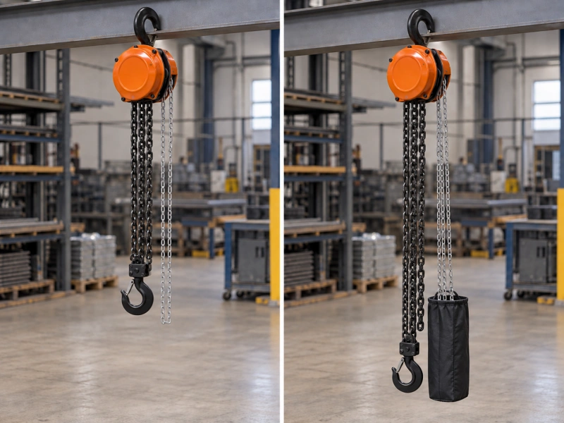 standard and longer lift manual chain hoists