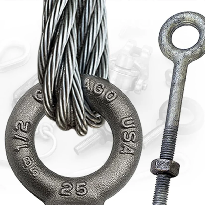 which type of eyebolt is not allowed for rigging