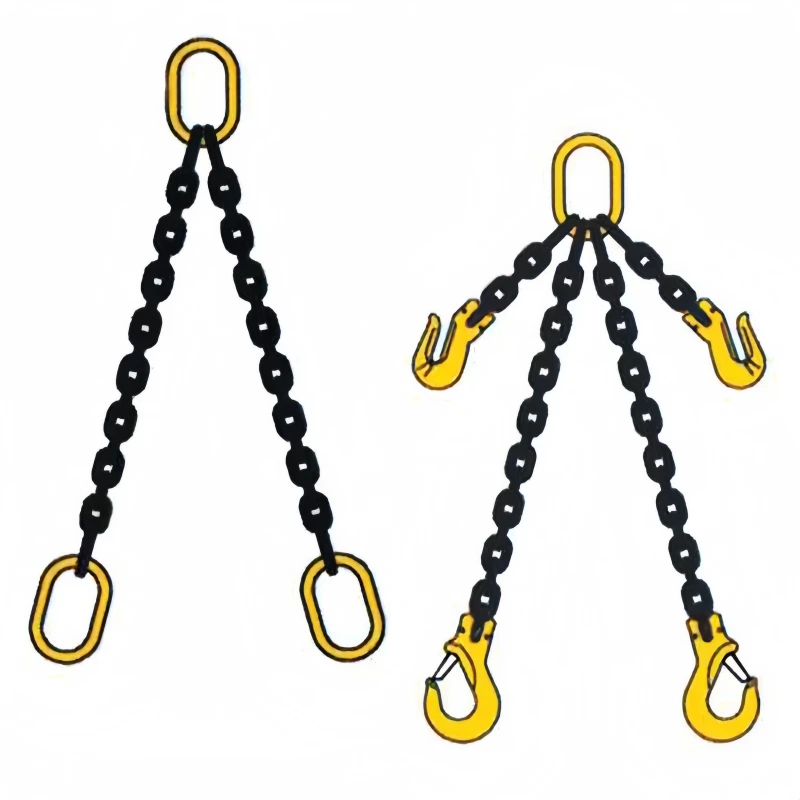 chain slings must be constructed of
