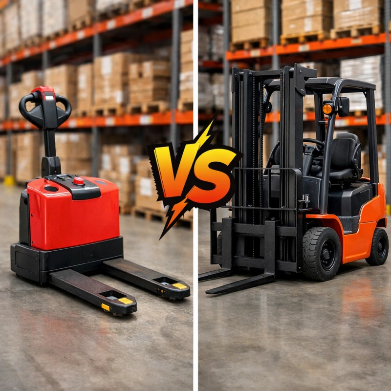 electric pallet jack vs forklift