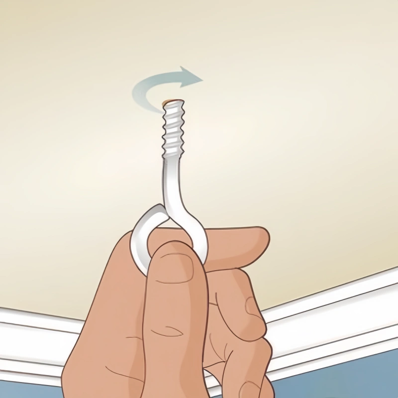 how to install eye bolt in ceiling