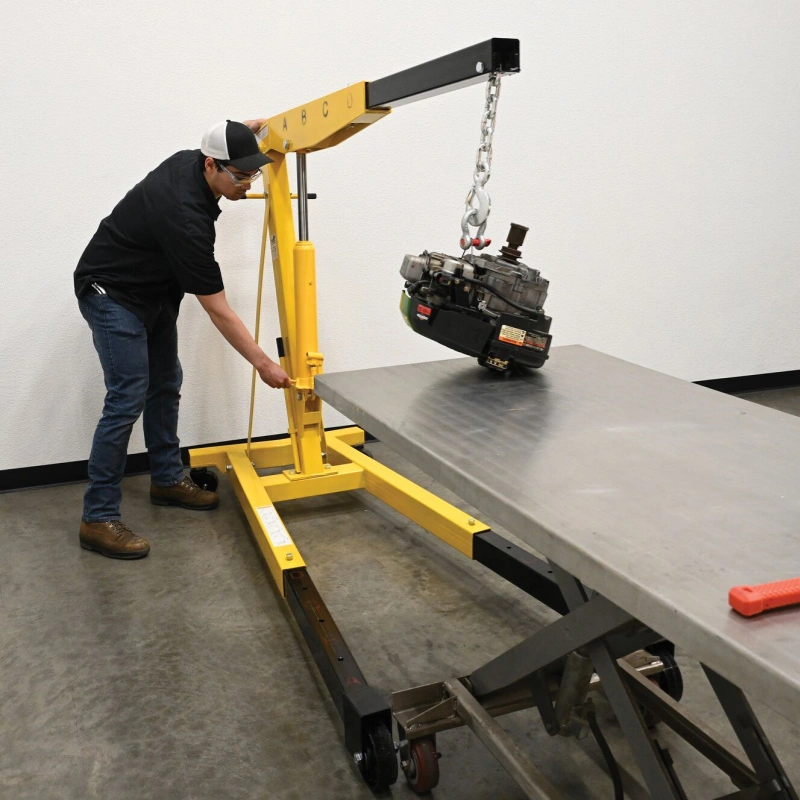 how to lift an engine with a chain