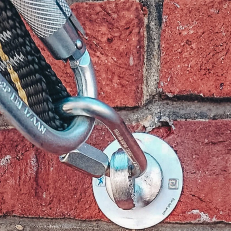 how to put an eye bolt into brick