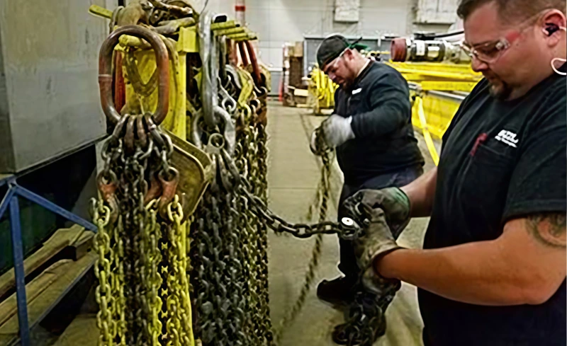 lifting chains inspection frequency