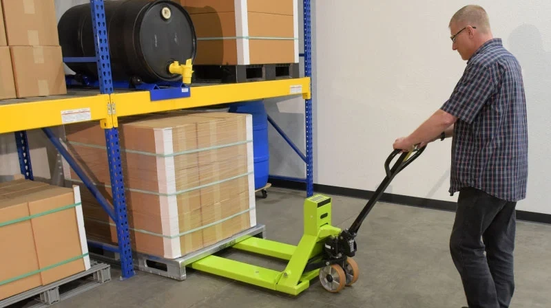 manual pallet jack operation