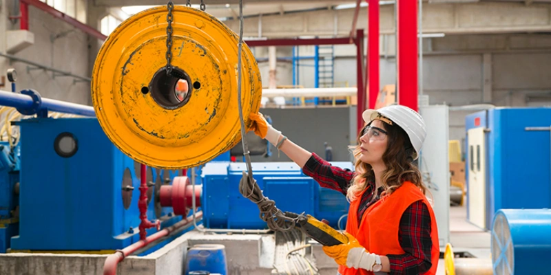 overhead lifting with cranes and hoists