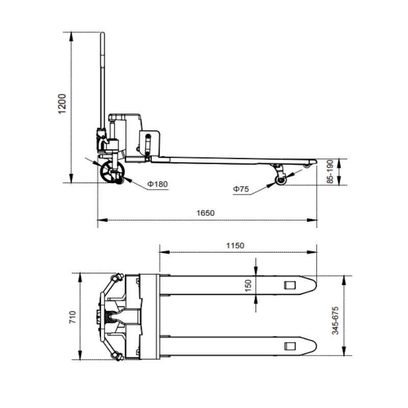 pallet truck sizes