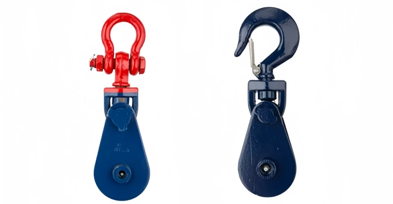 powerful machinery pulley and blocks