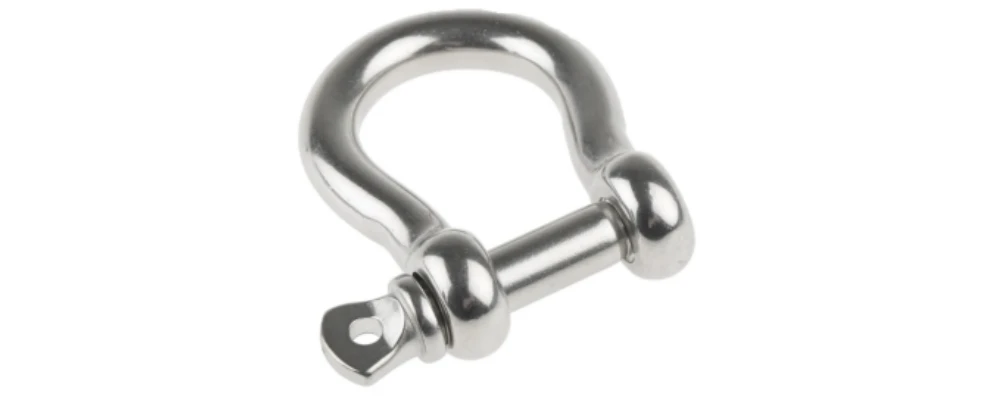 shackles by powerful machinery