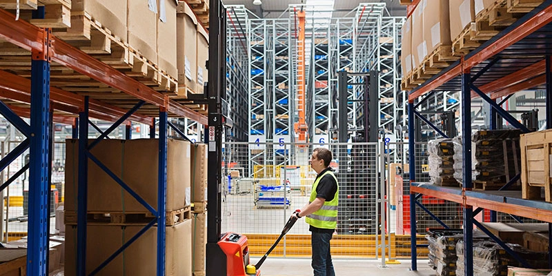 stackers in warehousing