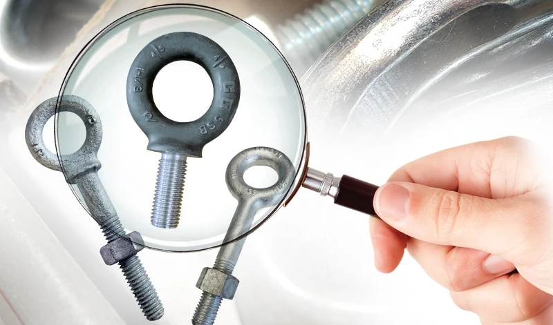 visual inspection of eyebolts