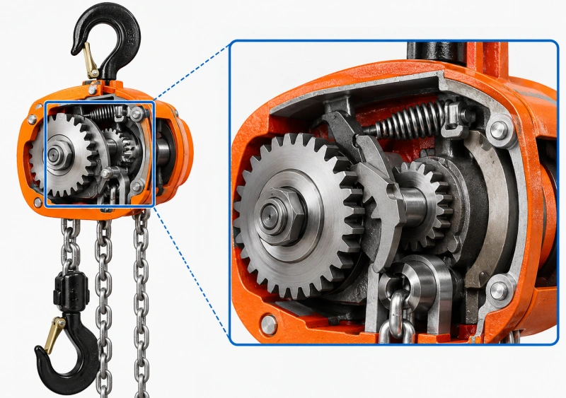 chain block gears brake and load chain