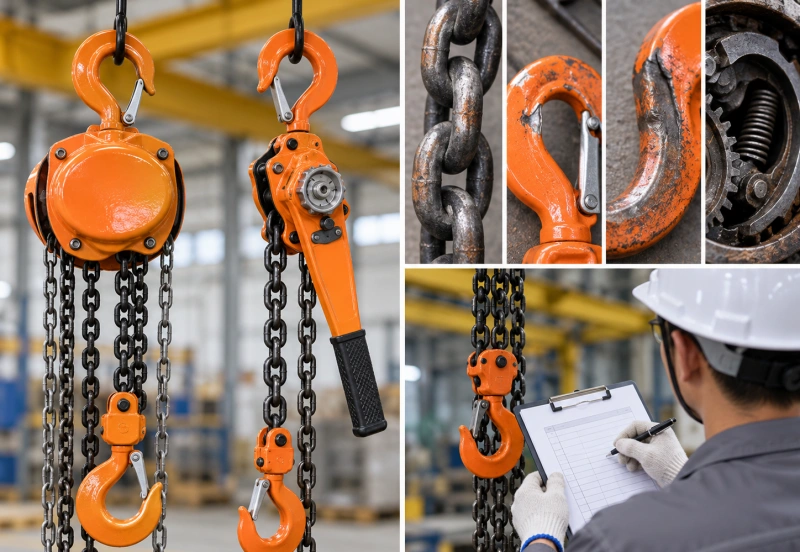 hand chain hoist and lever hoist inspection